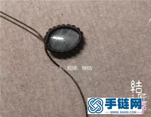 中國結編織包石戒指方法圖解