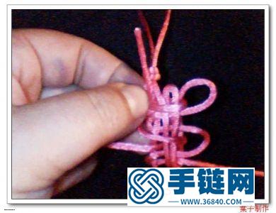 中國結編織花朵吊墜小掛件教程
