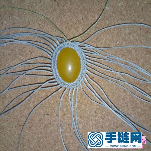 南美蠟線制作的飛翔之羽項鏈教程