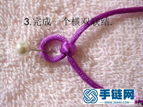 直掛式冰花手鏈的制作教程