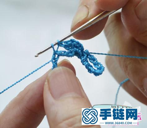 中國結紐扣結變身花苞手鏈的詳細制作教程