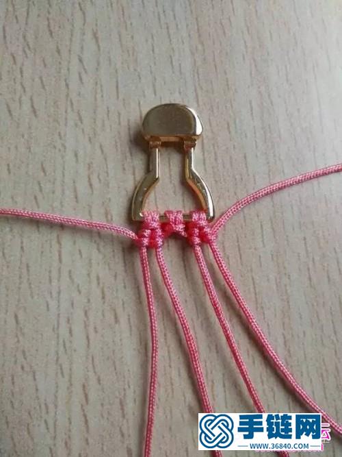斜卷結串珠手鏈的制作方法