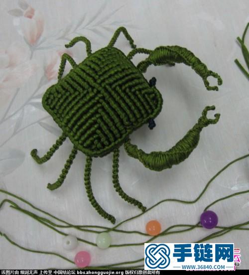 中國結編螃蟹的方法圖解
