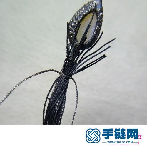 繩編蛇造型包石吊墜的詳細制作方法