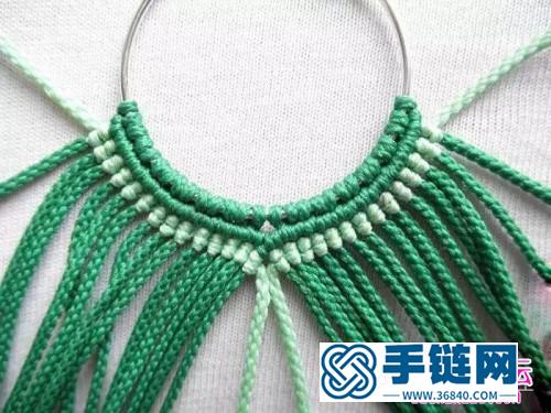 生機盎然的斜卷結耳飾的制作方法