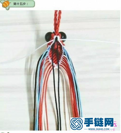 繩編金魚流蘇掛飾的詳細制作圖解