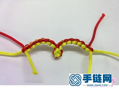 中國結(jié)心形雙心結(jié)的制作圖解