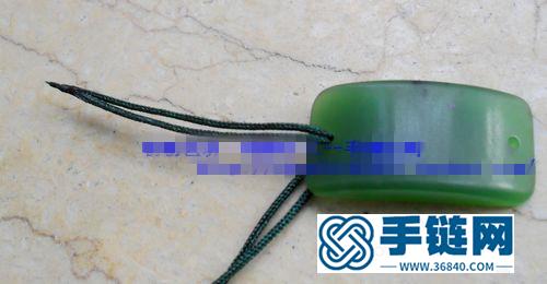 雙孔手牌制作的搭扣款手繩手鏈的編法