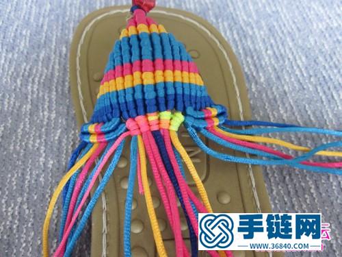 一步步教你熱帶天使魚拖鞋的詳細編制教程