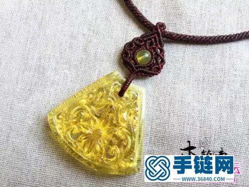 繩編泰蠟掛石項鏈的詳細制作教程