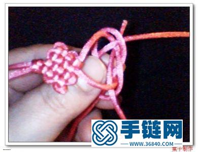 中國結編織花朵吊墜小掛件教程