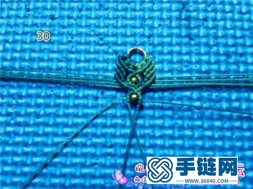 中國結(jié)編織青檸耳墜圖解（婉柔手作）