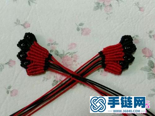 中國結蝴蝶胸針的編制方法步驟