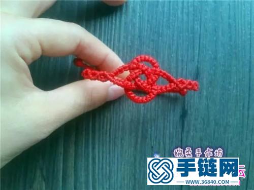 中國結(jié)編織同心結(jié)手繩方法圖解