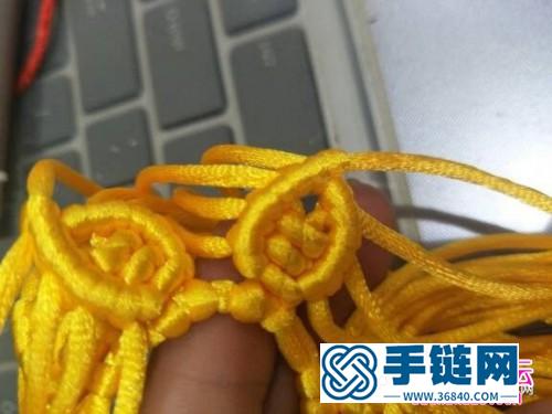 繩編六道輪回小掛飾的編織步驟圖