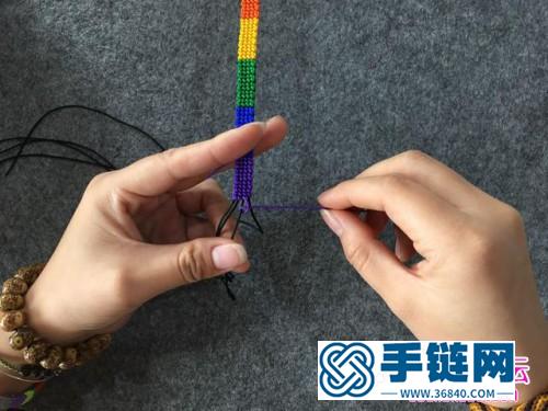 繩編繽紛手的繩制作步驟圖