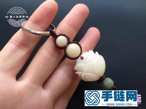 繩編福祿雙至鑰匙扣掛件的制作圖解