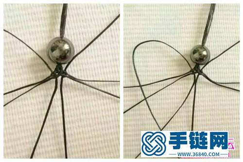 蠟線繩編圓珠頸鏈的方法