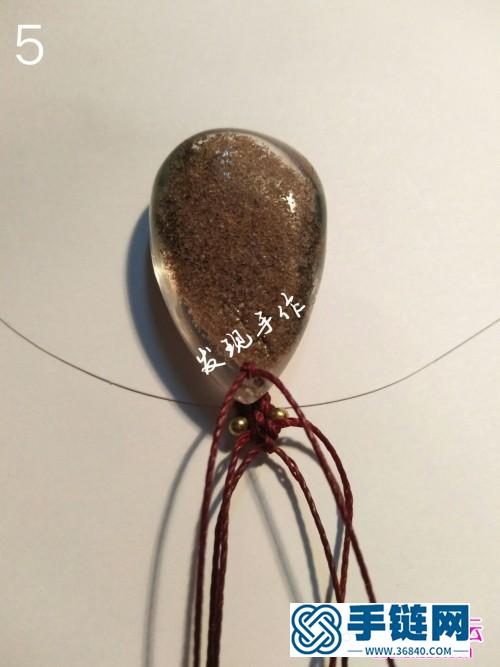 蠟線圓珠水晶吊墜鑰匙扣的制作