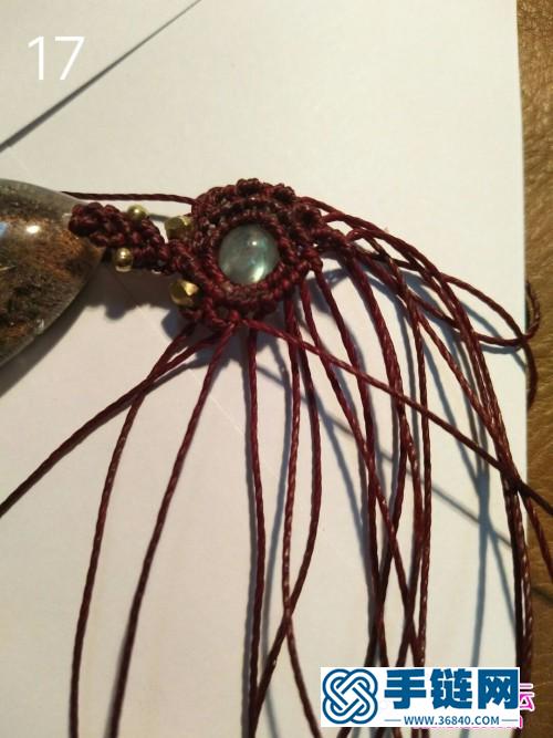 蠟線圓珠水晶吊墜鑰匙扣的制作