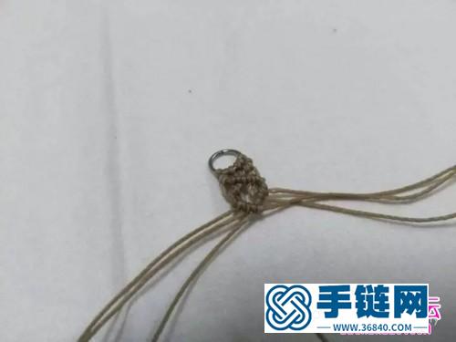 南美蠟線斜卷結(jié)耳環(huán)的詳細(xì)編制圖解