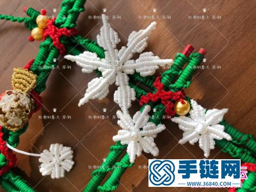 圣誕雪花階梯小掛件飾品的詳細制作圖解