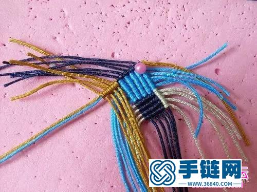 中國結(jié)編織民族風耳環(huán)的方法圖解