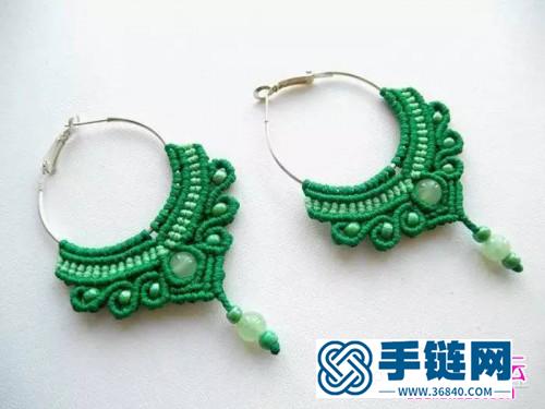 生機盎然的斜卷結耳飾的制作方法