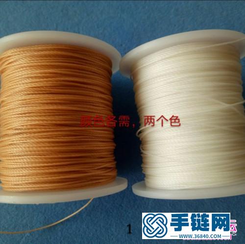 蠟線葉想連手鏈的詳細編制教程