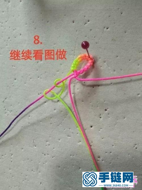 玉線心形手鏈的詳細制作圖解