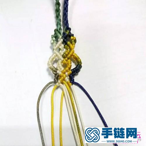 四股編繩的尾墜的編法