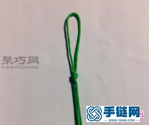 繩編簡單的手機鏈的方法