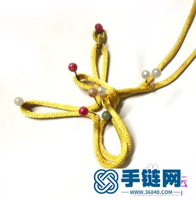 中國結編結制作的吉祥結手機鏈圖解