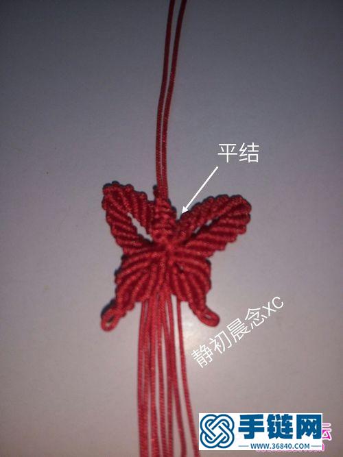 線，剪刀編織的蝴蝶圖解