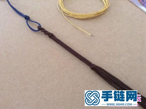 簡單中國結(jié)繞線圈手繩的編法教程