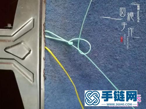 中國結編織黃色小花的方法圖解
