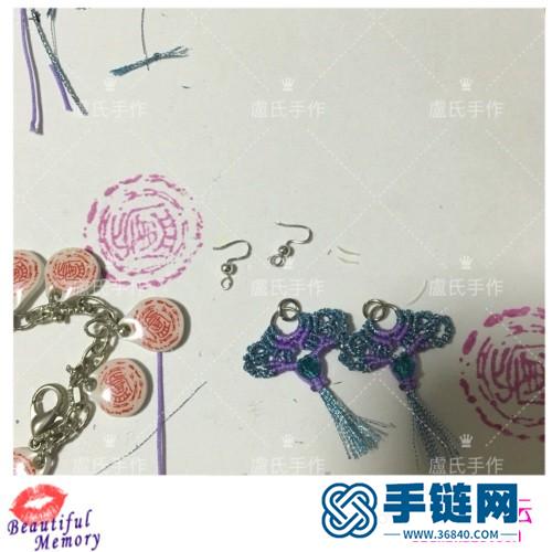 玉線編織迷你耳環(huán)