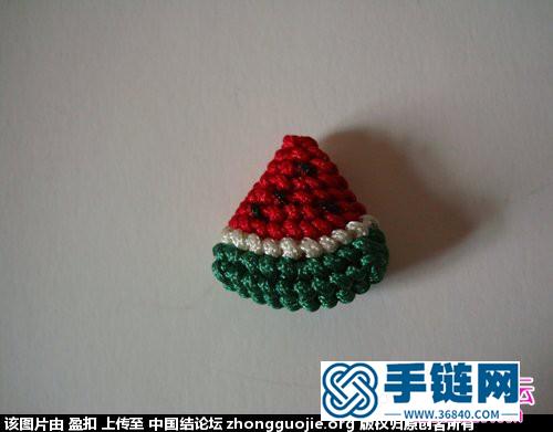 斜卷結(jié)編西瓜的步驟教程
