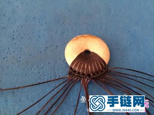 繩編平安扣項鏈掛繩墜的詳細編制圖解（魚小丸作品）
