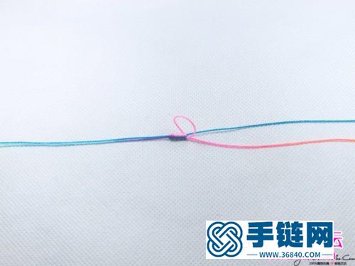 925銀小胖魚七彩手繩的制作方法圖解