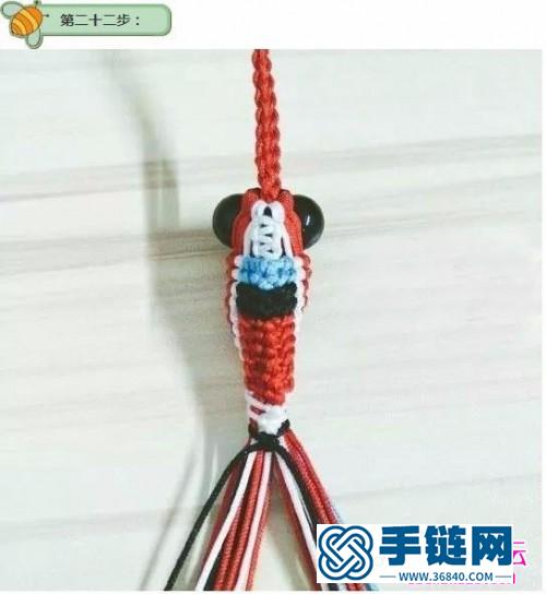 繩編金魚流蘇掛飾的詳細制作圖解
