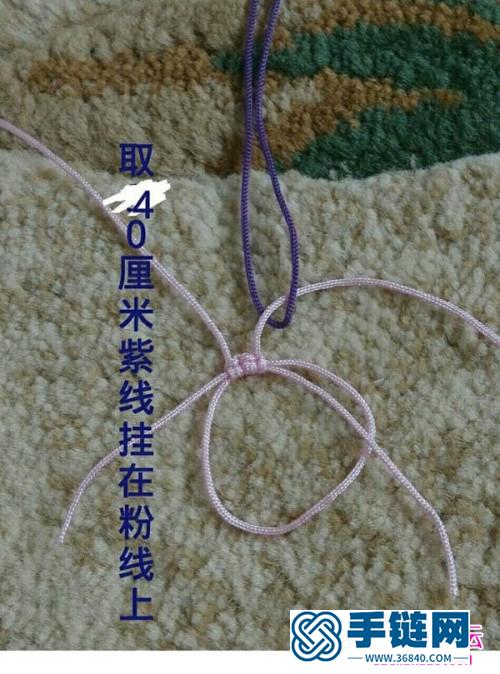 簡單小清新的結藝手鏈的制作圖解