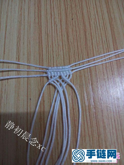 中國結編織的粉晶之戀項鏈教程