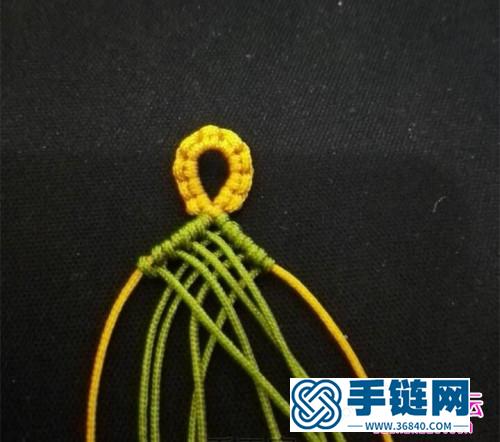 繩編寬手鐲教程