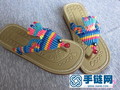 一步步教你熱帶天使魚拖鞋的詳細編制教程