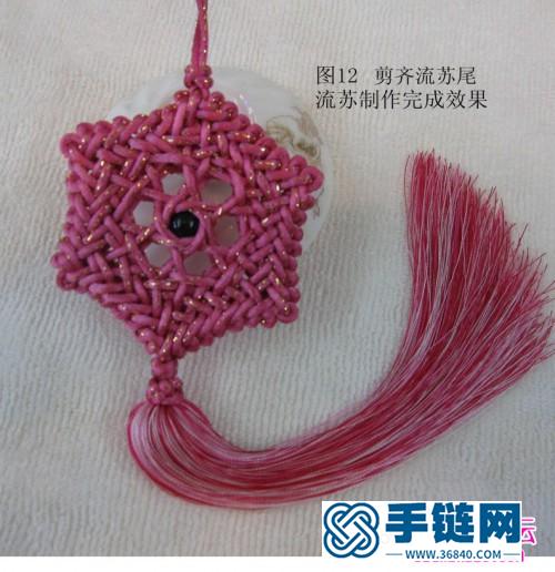用人造冰絲制作流蘇的方法圖片