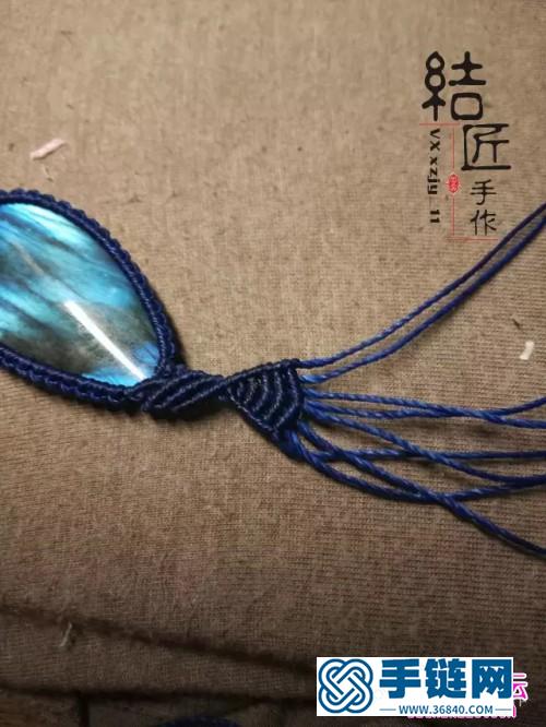 繩編包石小萌鯨的詳細編制教程