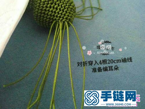 蠟線繩編彩色小熊熊的詳細(xì)編制圖解