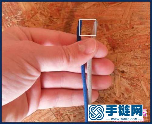 雙螺旋式繩結鑰匙扣的編法教程