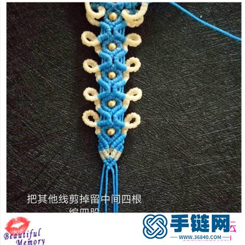 米蘭卷卷拉長石手繩的做法